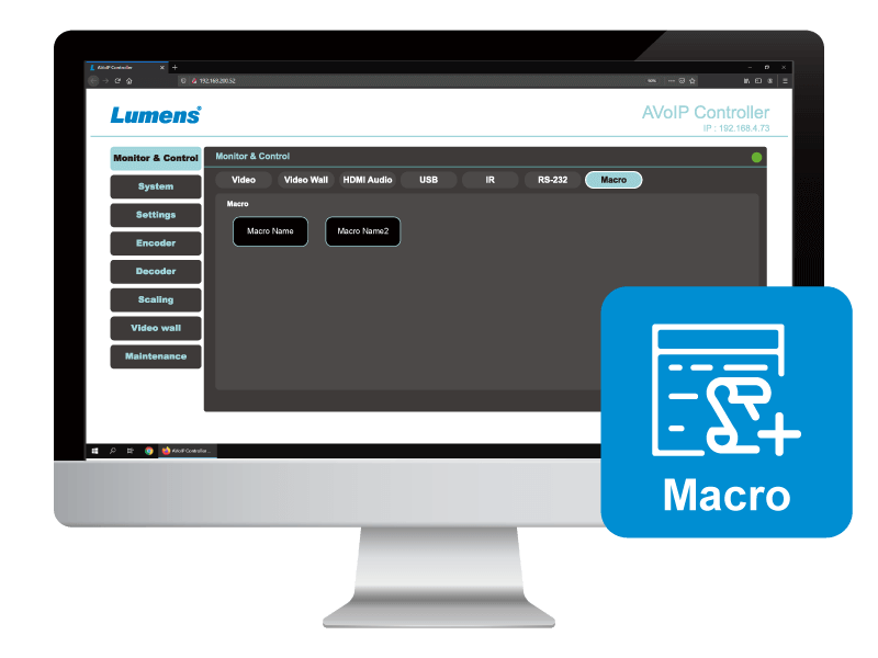OIP-D50C 控制器 操作介面 示意